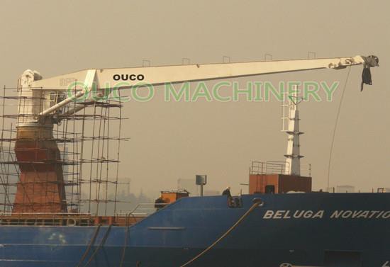 Stiff Boom Marine Crane Fixed Type Widely Used On Ship Deck