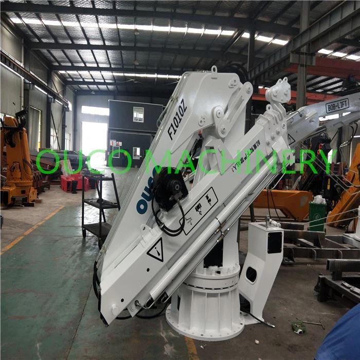 Electric Hydraulic Knuckle Telescopic Boom For Ship Deck Use Marine Davit Crane For Sale